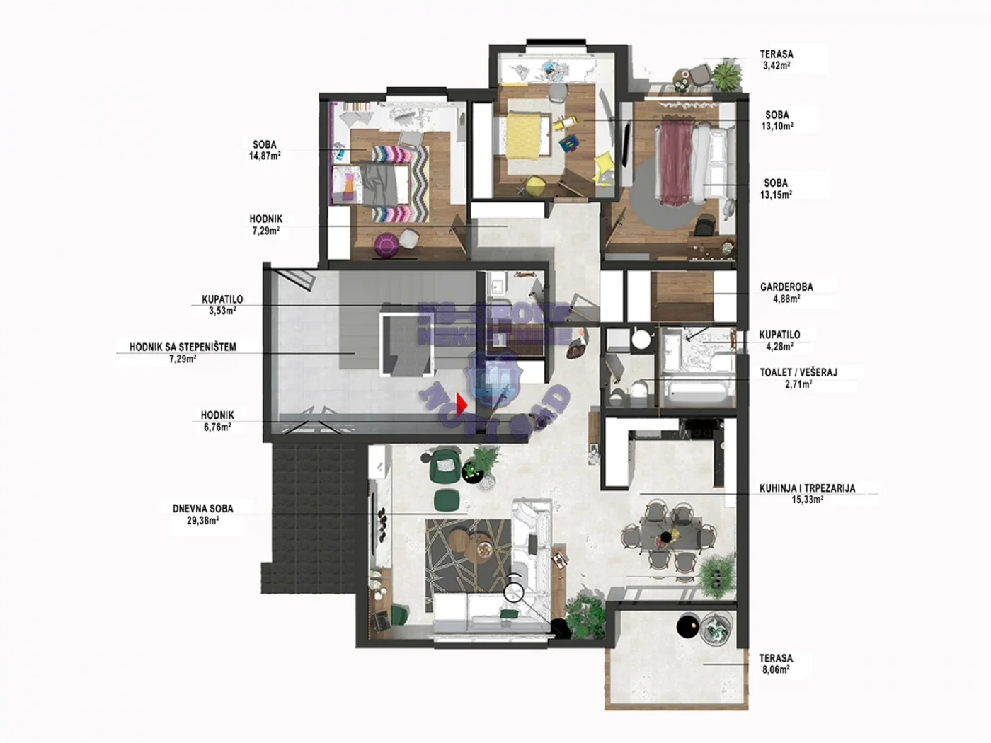 stan na prodaju Novi Sad 130m2 480383