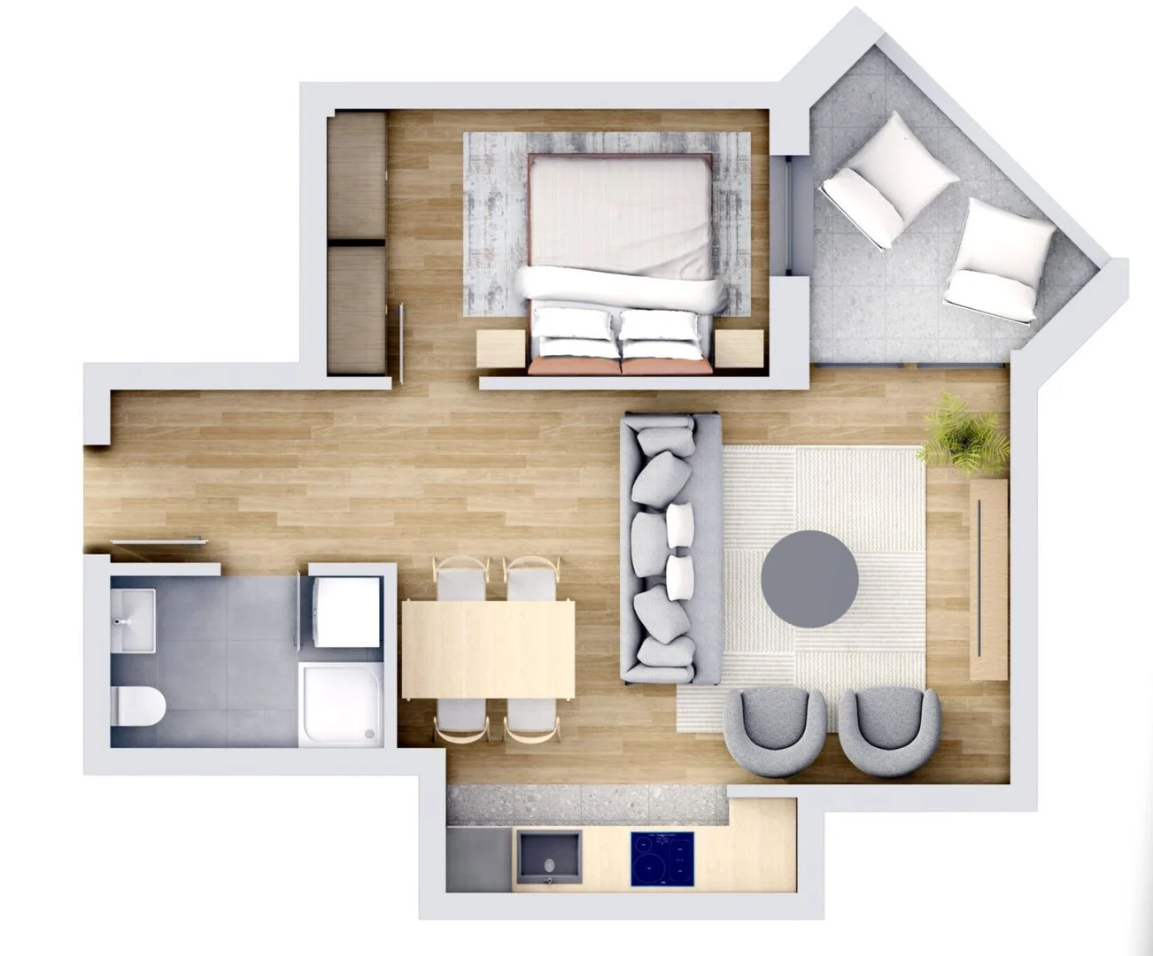 stan na prodaju Novi Sad, 46m2 531982