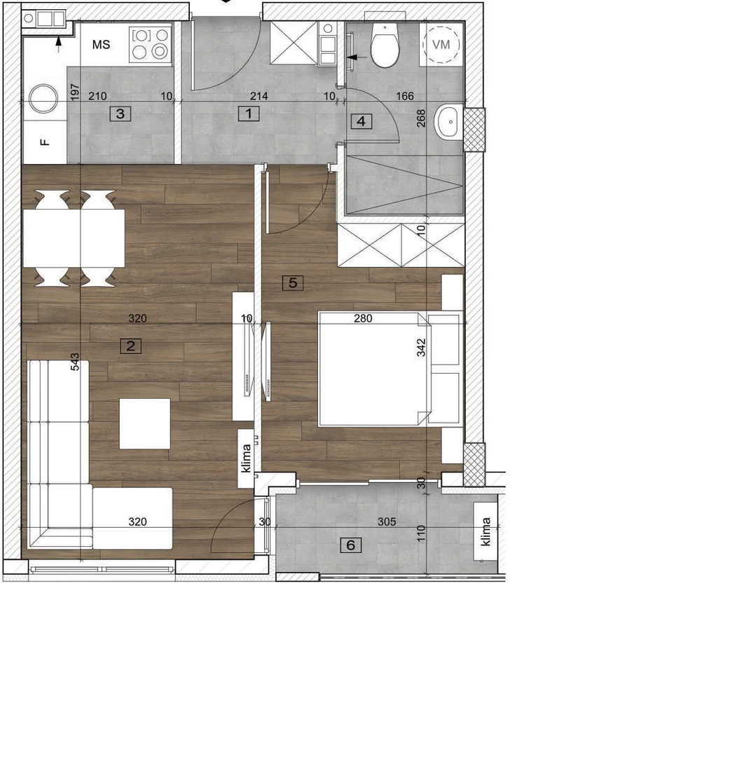 stan na prodaju Novi Sad 42m2 542406