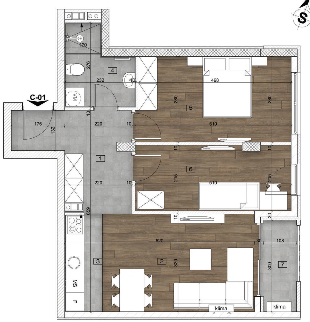 stan na prodaju Novi Sad 61m2 542544