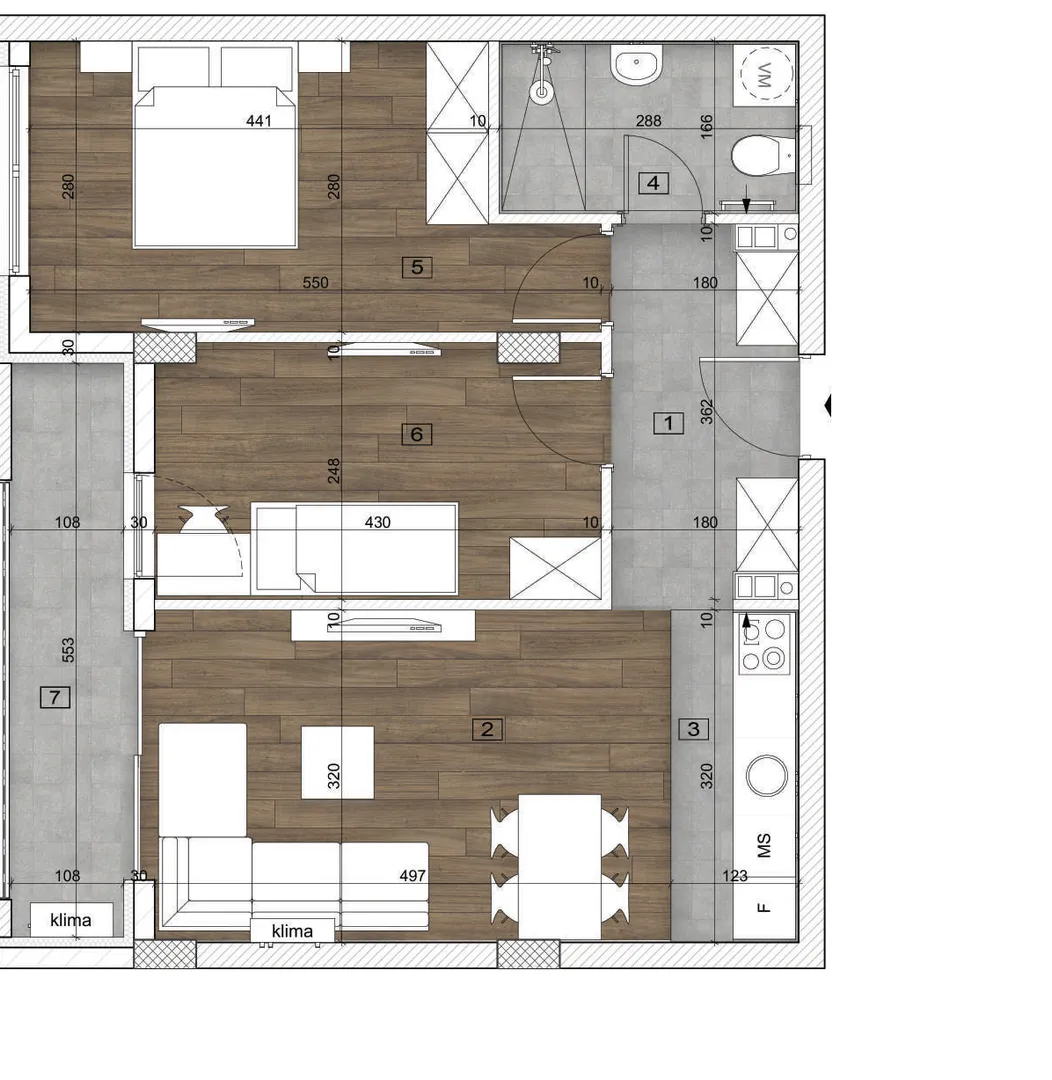 stan na prodaju Novi Sad 59m2 542559