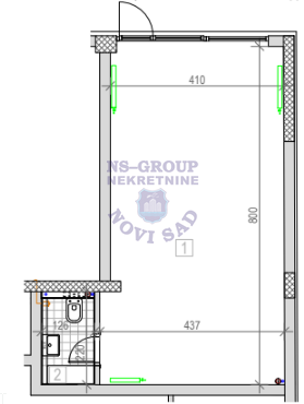 lokal na prodaju Novi Sad, 36m2 552268