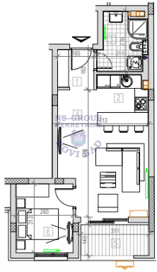 stan na prodaju Novi Sad, 45m2 552250