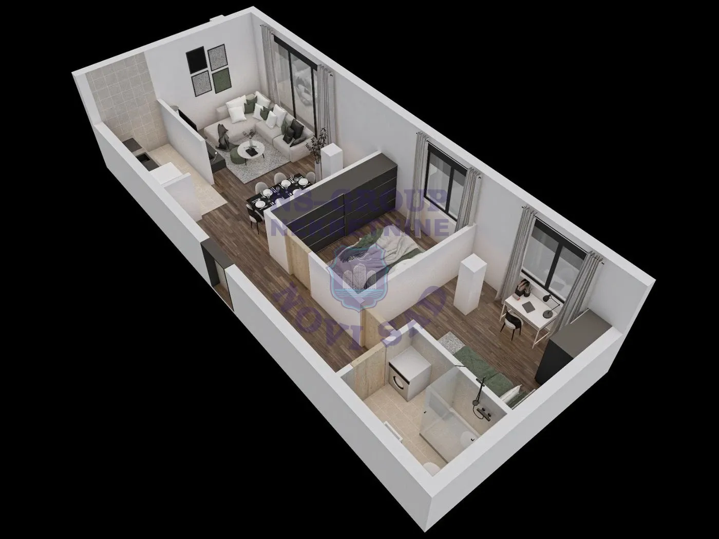 stan na prodaju Petrovaradin 66m2 552528