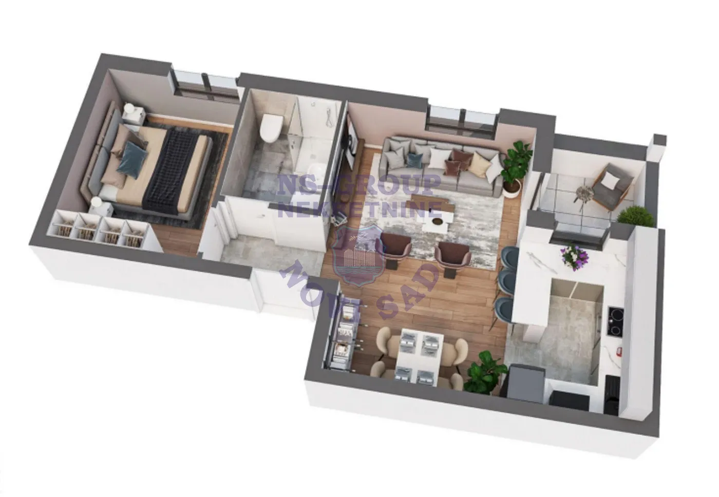 stan na prodaju Novi Sad, 47m2 520388