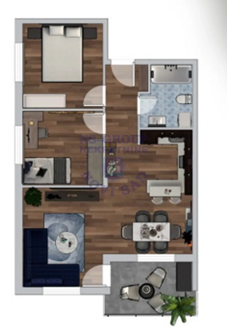 stan na prodaju Novi Sad, 58m2 553824