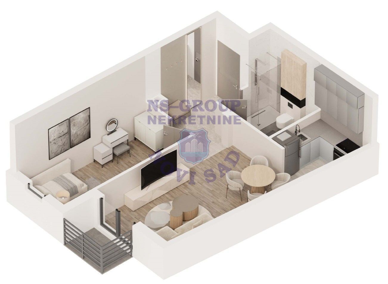 stan na prodaju Novi Sad, 43m2 557202