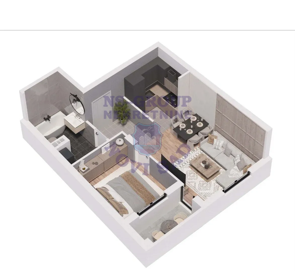 stan na prodaju Novi Sad, 43m2 557151