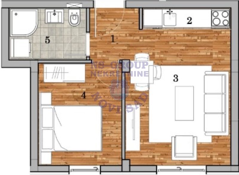 stan na prodaju Novi Sad, 33m2 557660