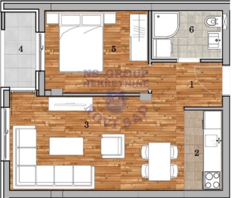 stan na prodaju Novi Sad, 42m2 557694