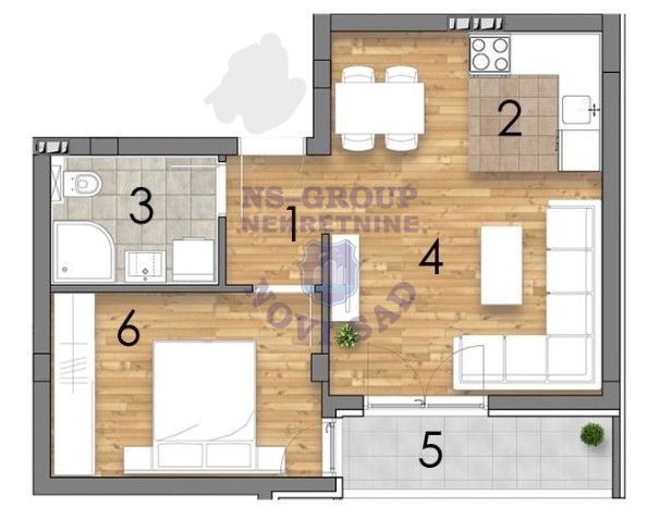 stan na prodaju Novi Sad, 43m2 560269