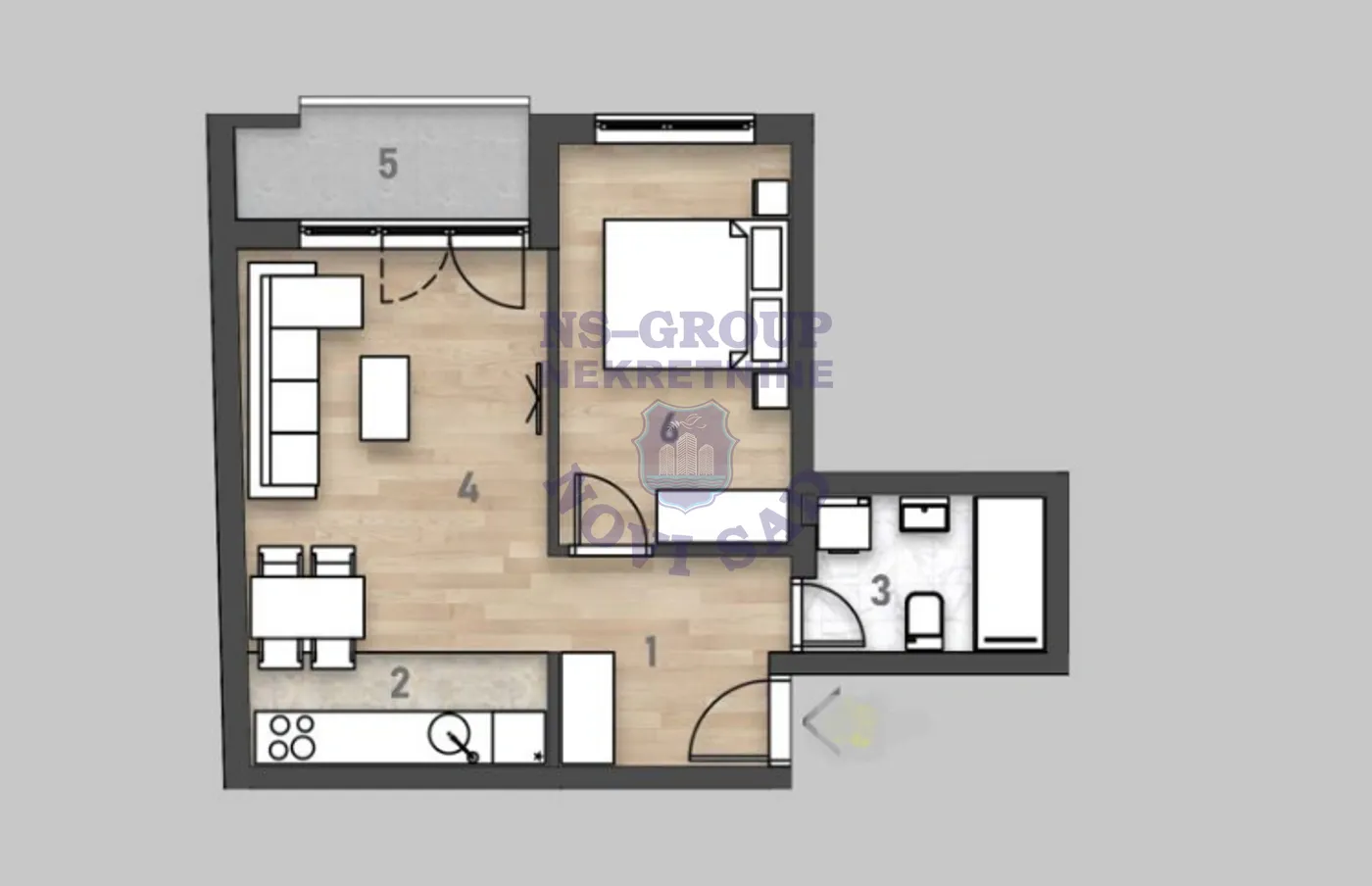 stan na prodaju Novi Sad, 46m2 559746