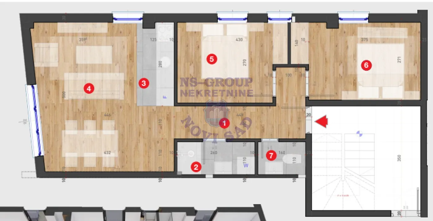 stan na prodaju Novi Sad, 51m2 560195