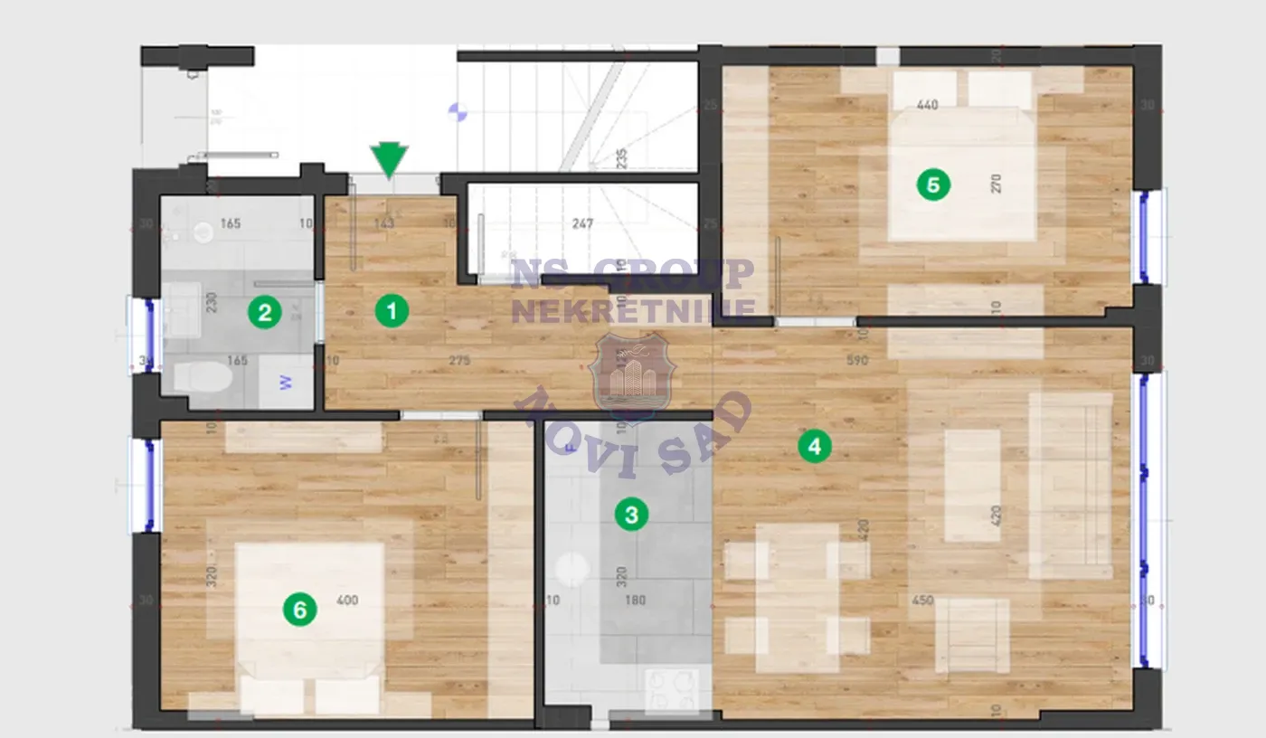 stan na prodaju Novi Sad, 57m2 560201