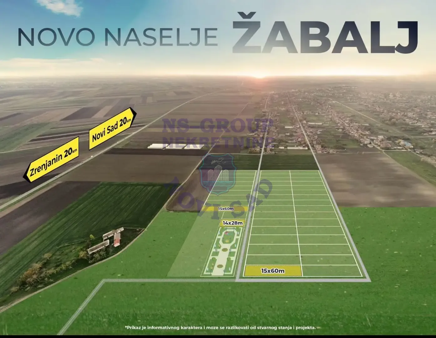 plac na prodaju Žabalj, 893m2 562178