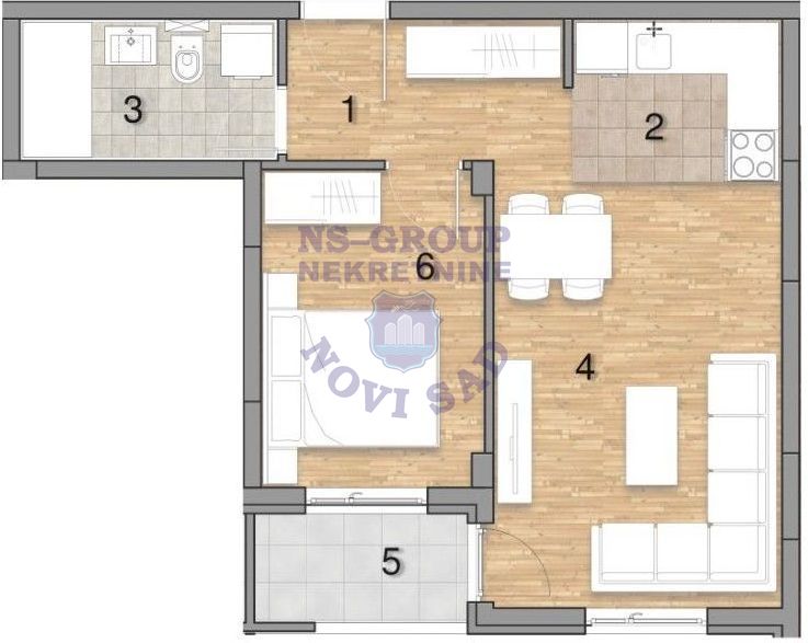 stan na prodaju Novi Sad, 43m2 561719