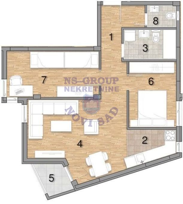 stan na prodaju Novi Sad, 66m2 561727