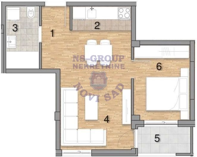 stan na prodaju Novi Sad, 42m2 561731