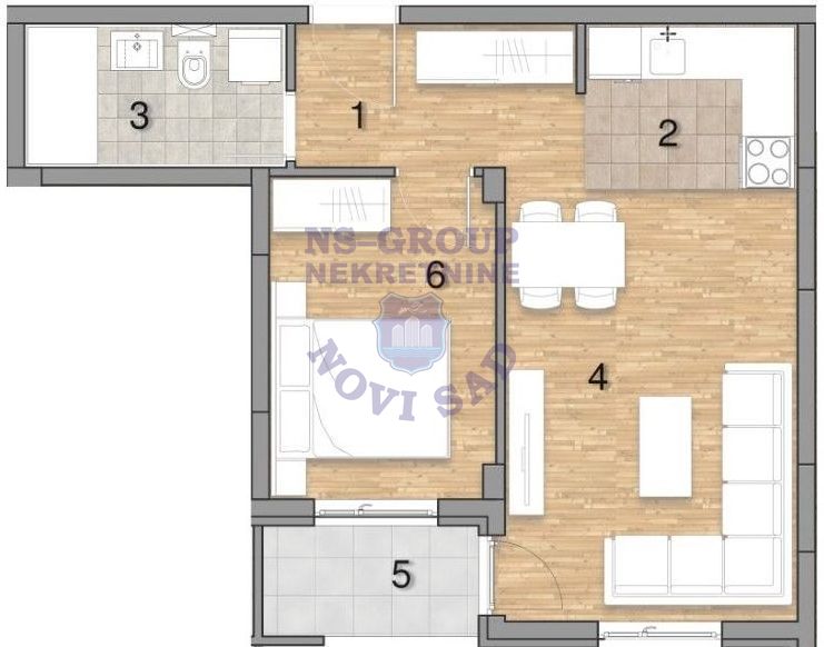 stan na prodaju Novi Sad 43m2 561762