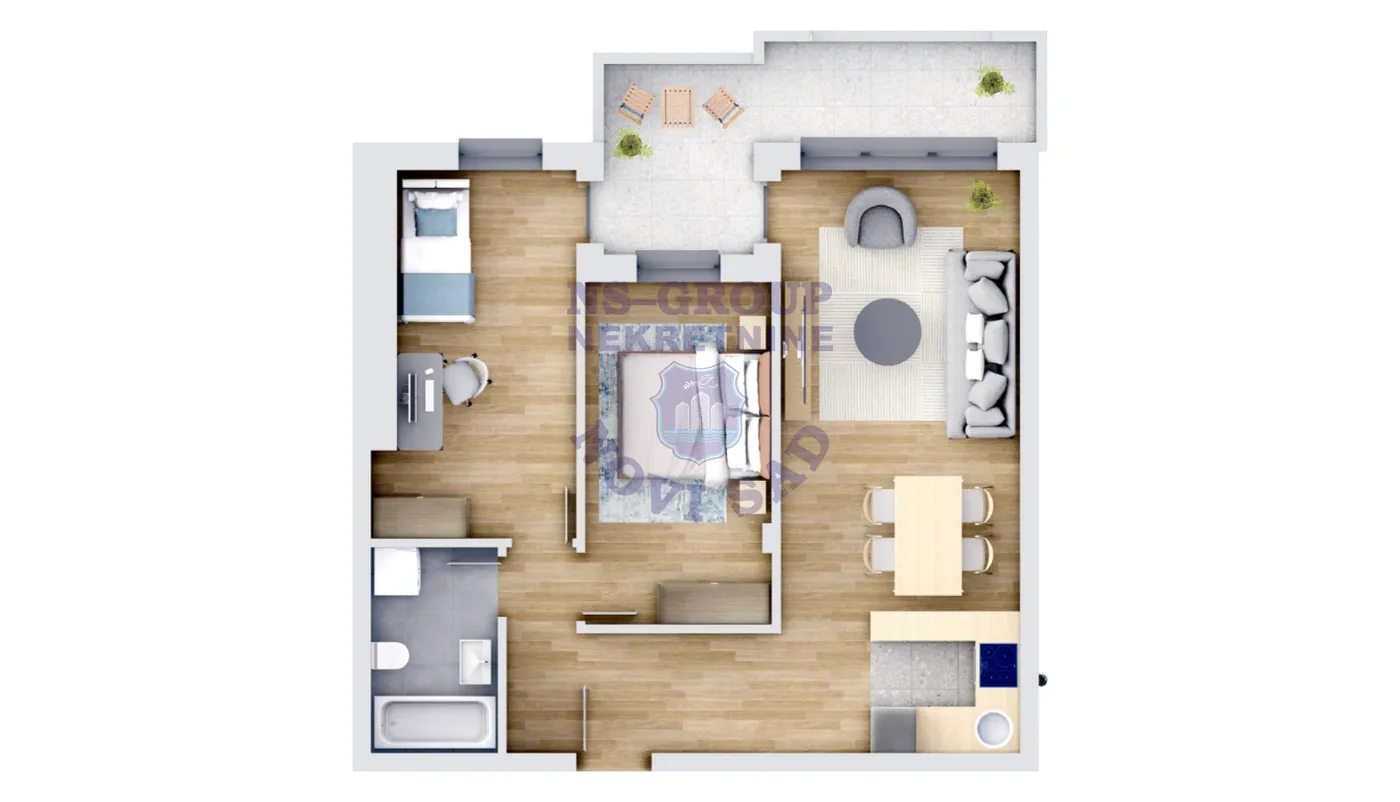 stan na prodaju Novi Sad, 68m2 564996