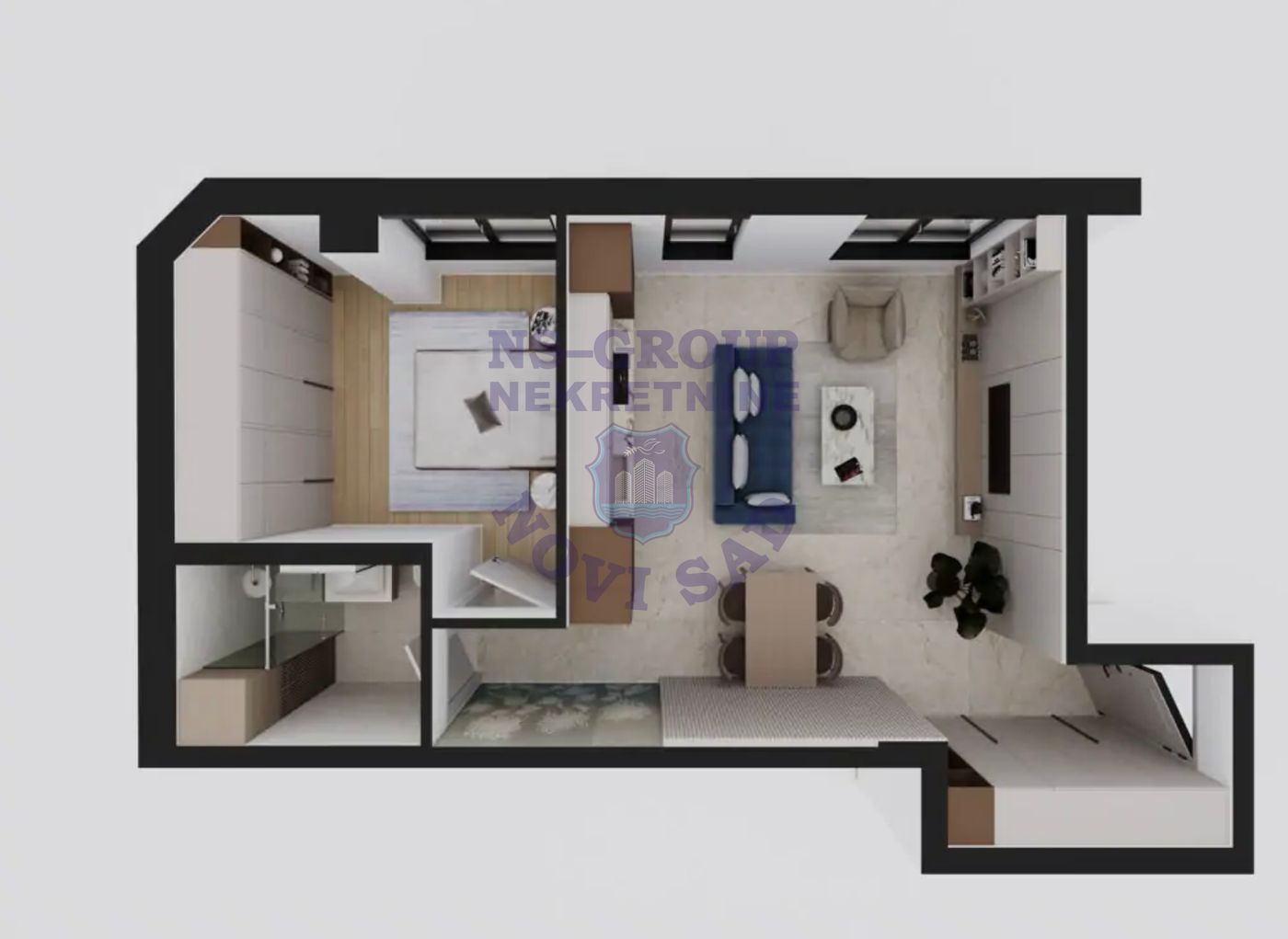 stan na prodaju Novi Sad, 44m2 564885