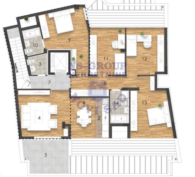 stan na prodaju Novi Sad, 122m2 526340