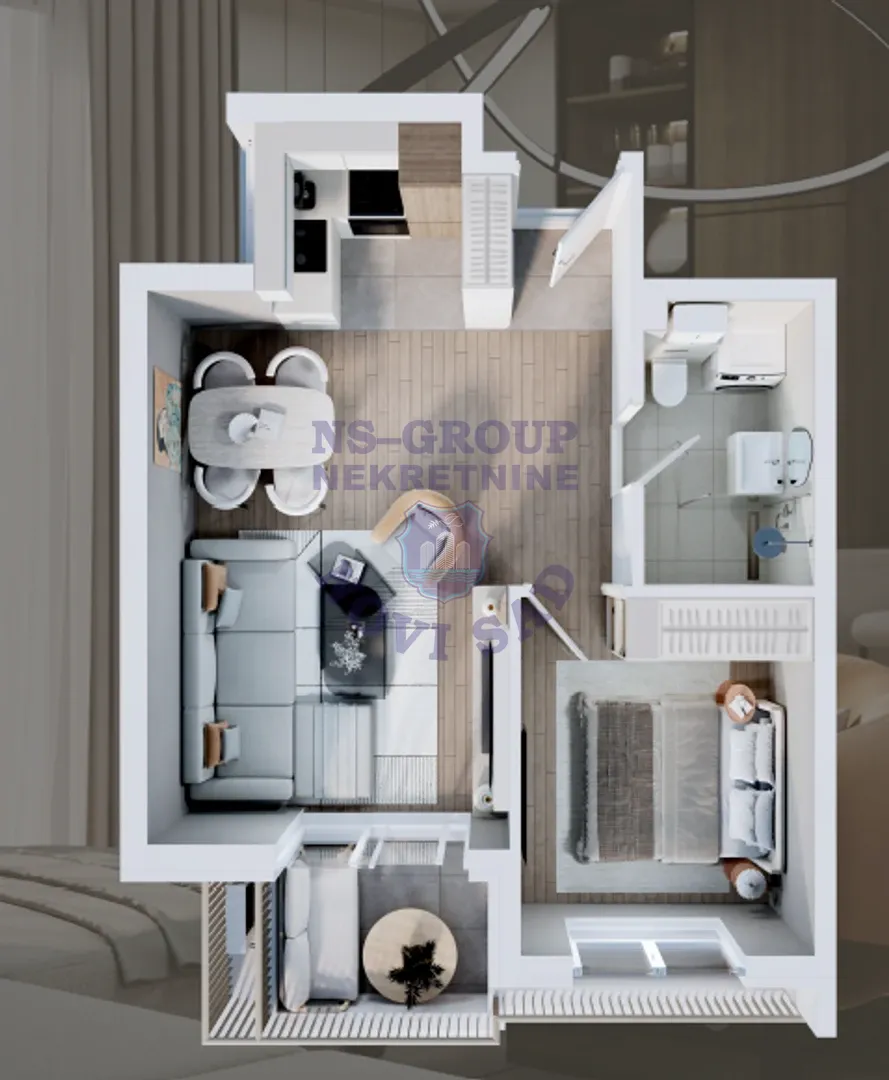 stan na prodaju Novi Sad, 42m2 565898