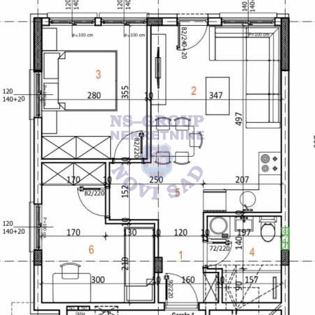 stan na prodaju Novi Sad, 45m2 572475