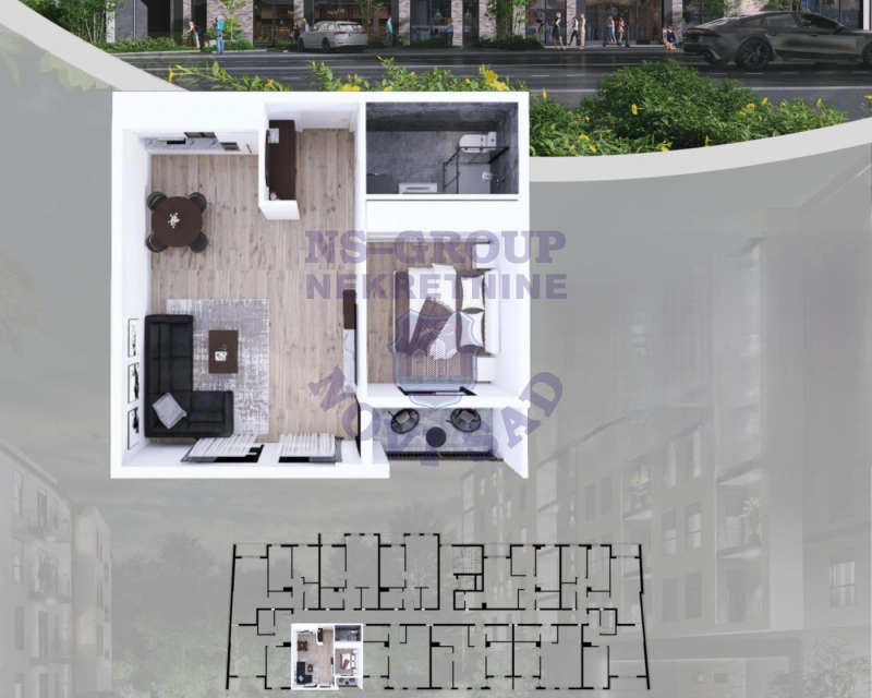 stan na prodaju Inđija, 47m2 572566