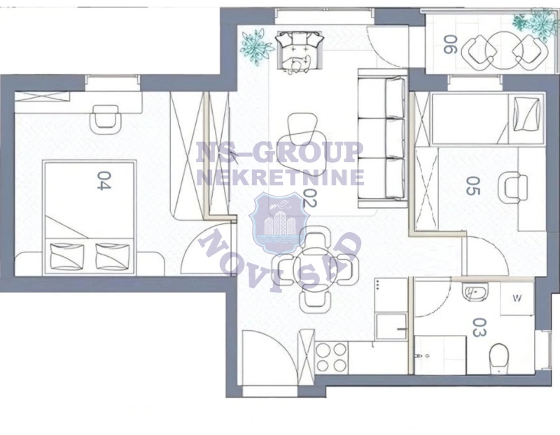 stan na prodaju Veternik 50m2 573814