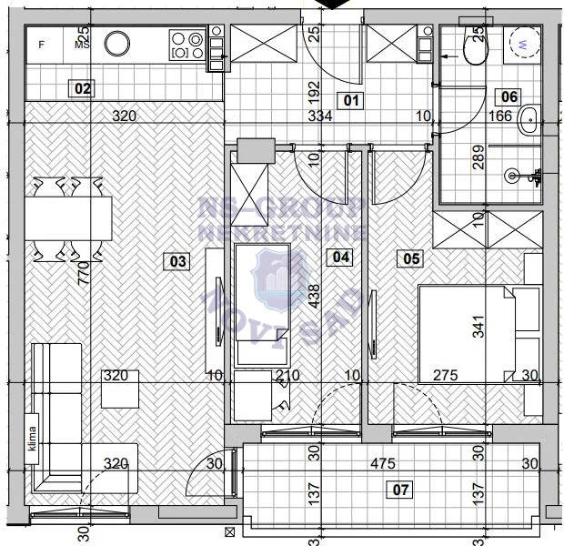 stan na prodaju Novi Sad, 59m2 575704