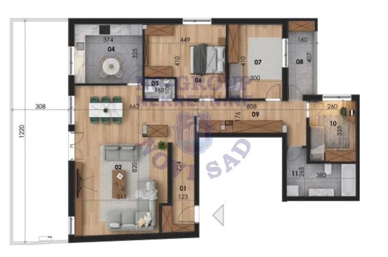 Stan na prodaju Novi Sad 125m2, 551193