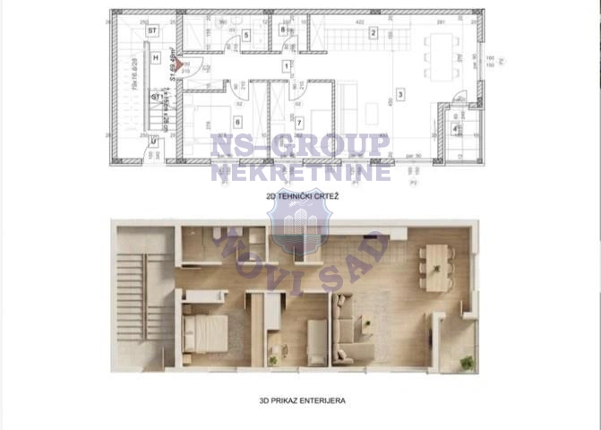 stan na prodaju Novi Sad, 69m2 575865