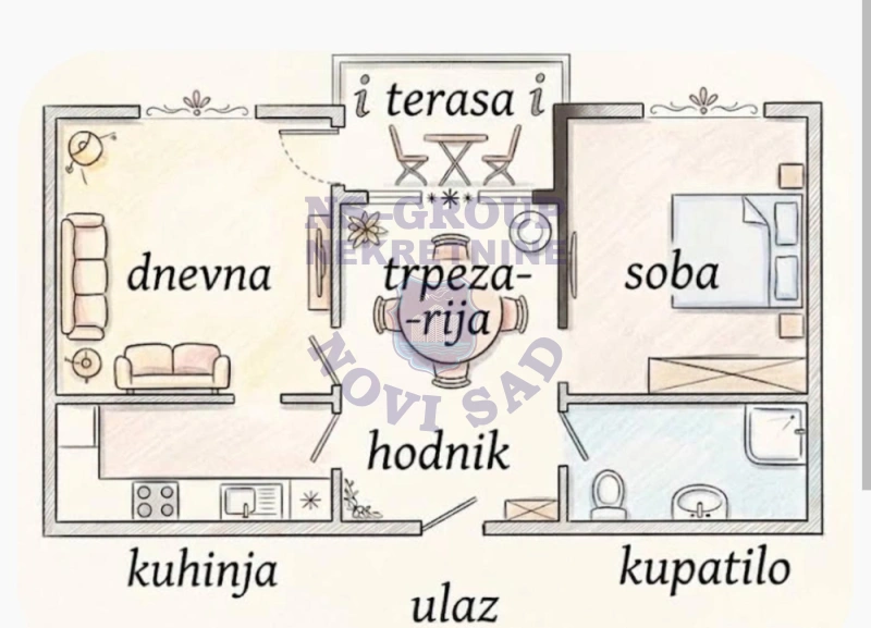 stan na prodaju Bačka Palanka, 48m2 578326