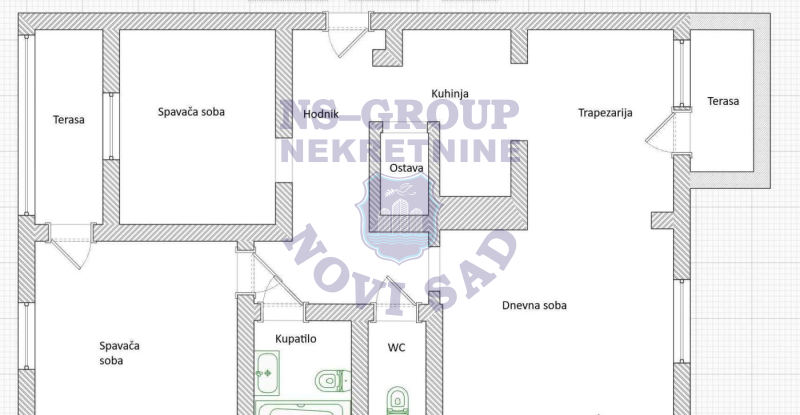 Stan na prodaju Novi Sad 70m2, 579129