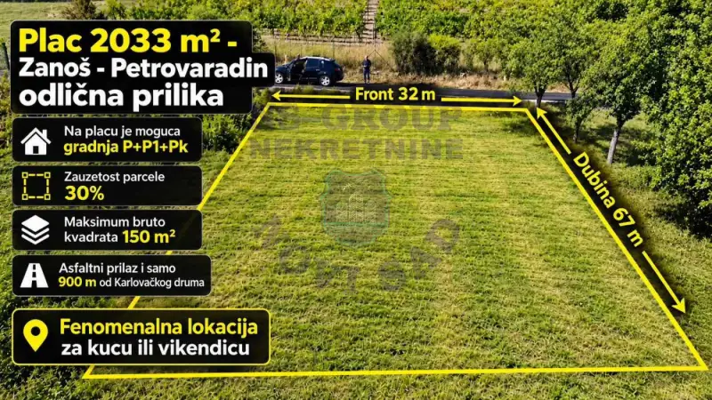 plac na prodaju Petrovaradin, 2033m2 567465