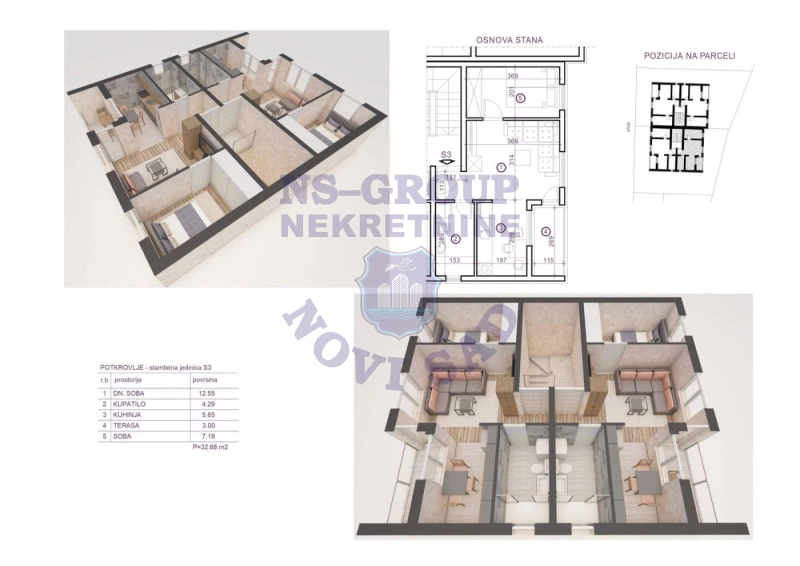 stan za izdavanje Novi Sad, 33m2 578989