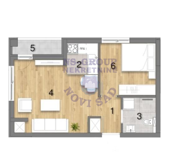 stan na prodaju Novi Sad, 40m2 574341
