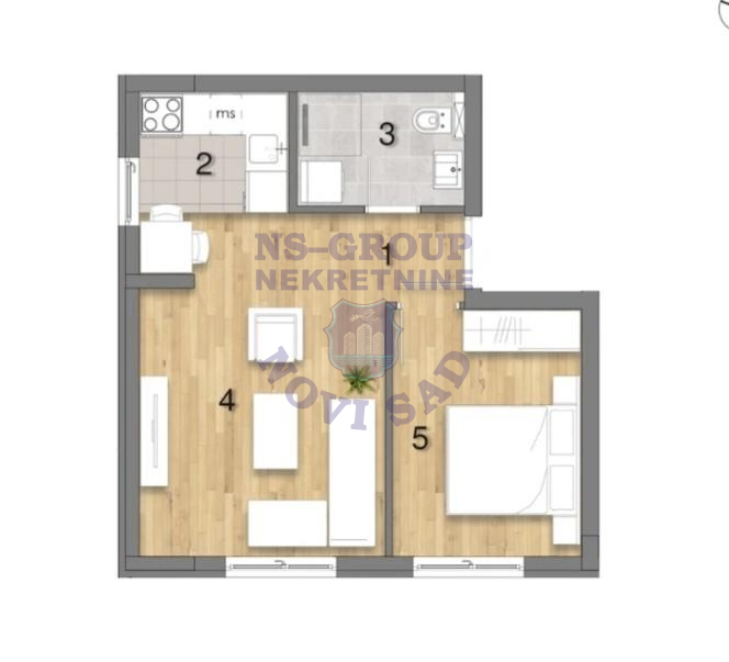 stan na prodaju Novi Sad, 37m2 574339