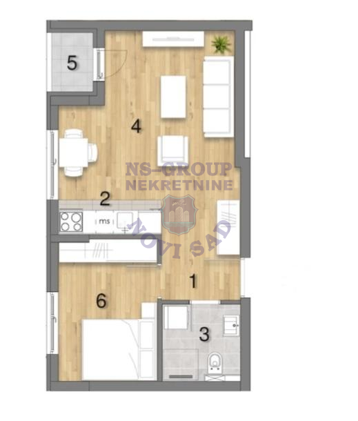 stan na prodaju Novi Sad, 41m2 574340