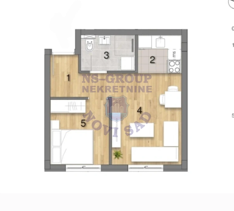 stan na prodaju Novi Sad, 33m2 574344