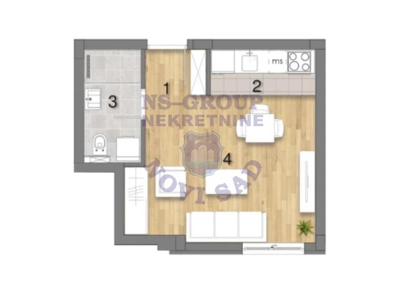 stan na prodaju Novi Sad, 28m2 574345