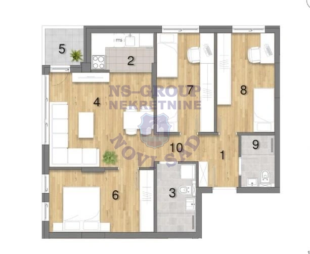 stan na prodaju Novi Sad, 73m2 574347