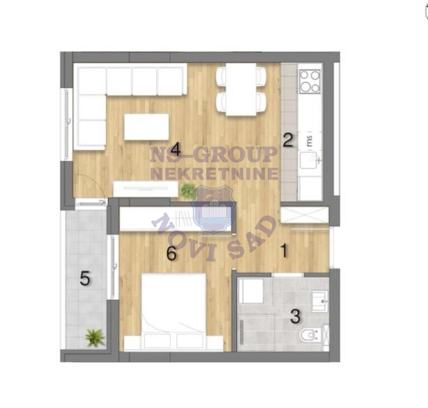 stan na prodaju Novi Sad, 43m2 574363
