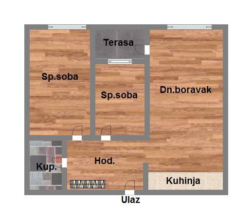 stan na prodaju Novi Sad, 60m2 551376