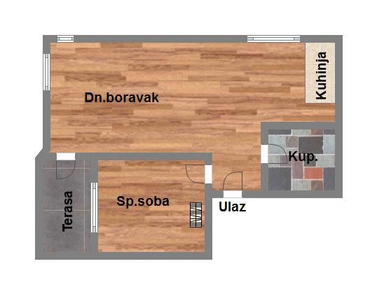 stan na prodaju Petrovaradin, 41m2 575782