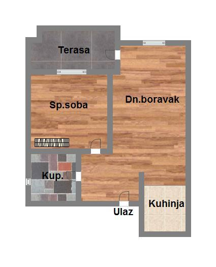 stan na prodaju Petrovaradin, 43m2 575792