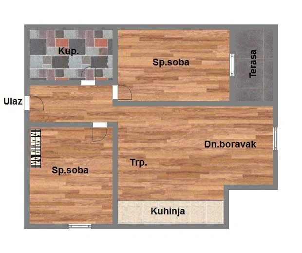 stan na prodaju Petrovaradin, 57m2 576287
