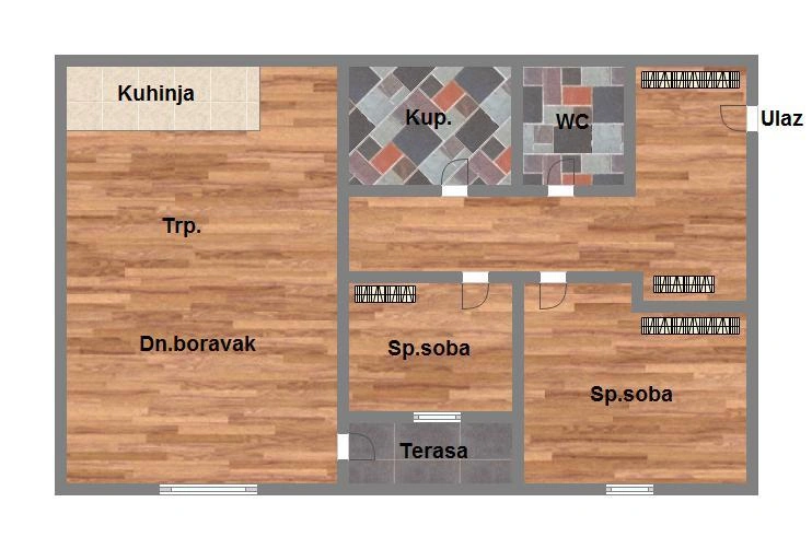 stan na prodaju Petrovaradin, 61m2 576290