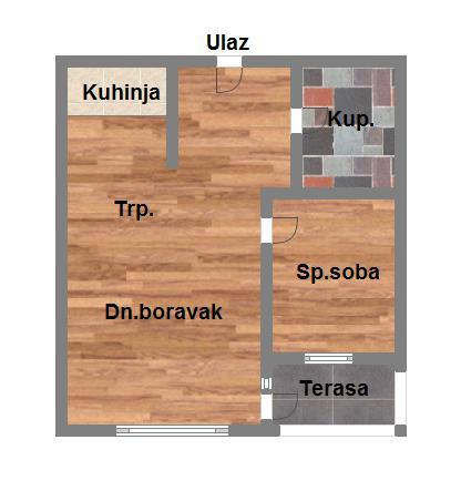 stan na prodaju Futog, 37m2 577760